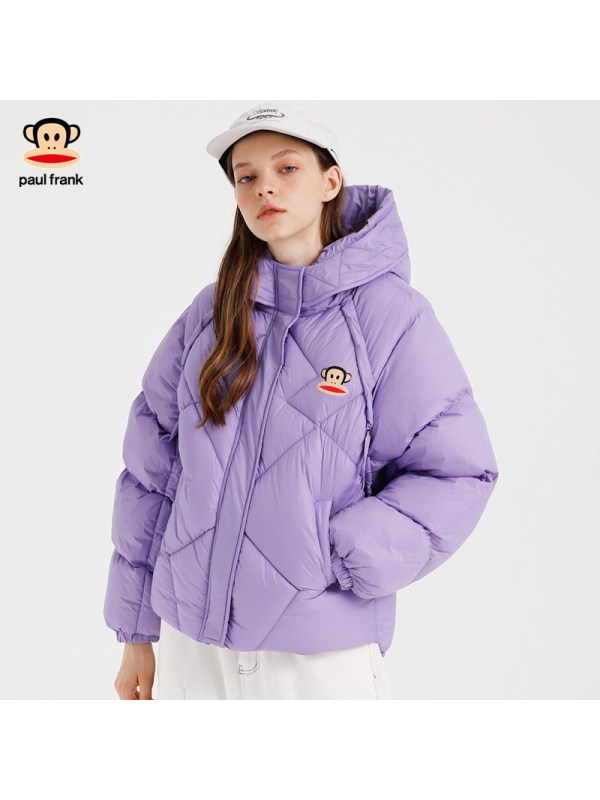 Paul Frank/大嘴猴冬装年新款棉衣女韩版宽松小棉袄ins港风X