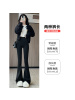 微喇鲨鱼裤女外穿秋冬季新款高腰显瘦芭比加绒加厚瑜伽喇叭裤