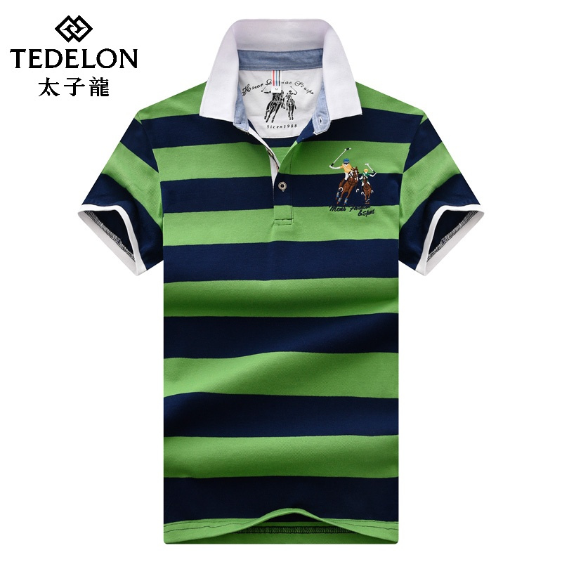 太子龙青年翻领纯色男装polo衫夏季经典薄款新款男士短袖T恤衫