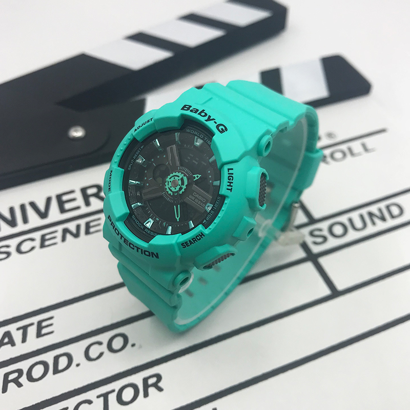 卡西欧(CASIO)手表 Baby-G系列时尚运动防水多功能时尚石英表女表 BA-111-3A