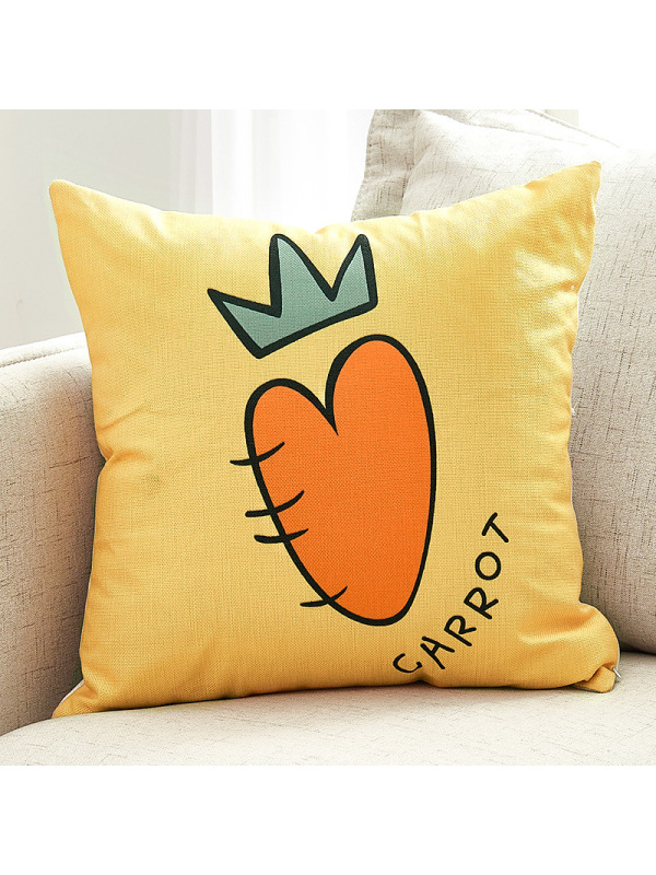 Ceba加厚亚麻布艺抱枕客厅大号靠垫沙发办公室床头靠枕腰枕简约靠背套