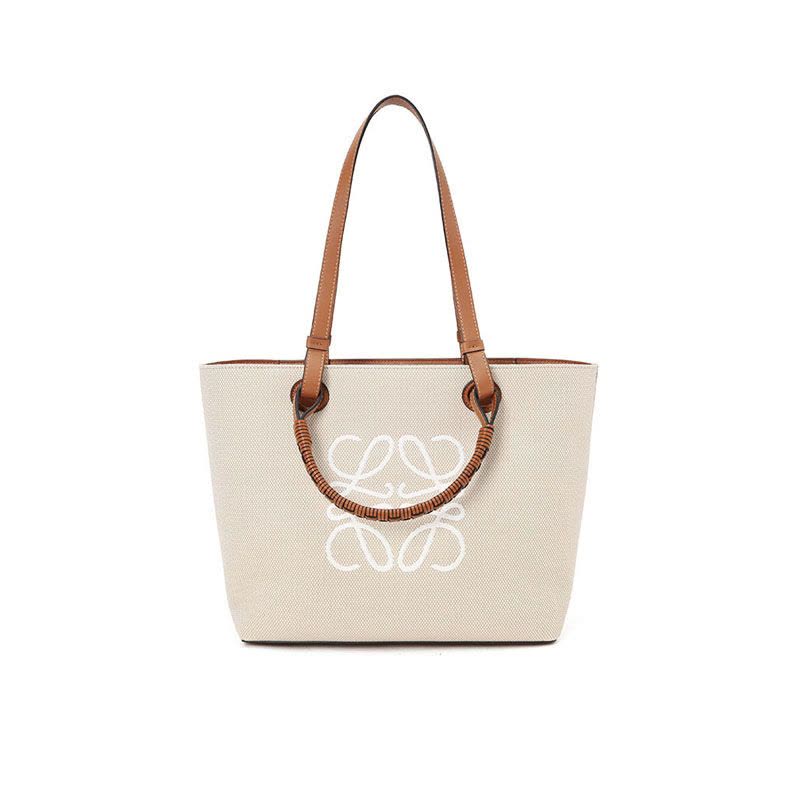预售 LOEWE ANAGRAM 方型LOGO徽标购物袋A717S72X06 女士单肩手提包图片