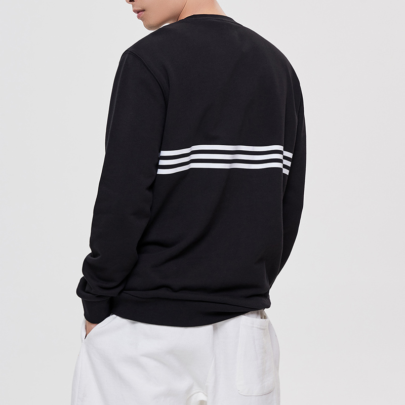 adidas阿迪达斯三叶草男装运动服LOGO印花休闲卫衣套头衫ED4687-