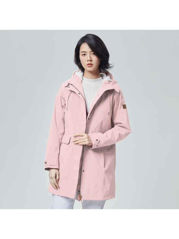 （OUTDOORPRODUCTS）运动户外女式羊羔绒外套防风防泼水保暖连帽外套1942001