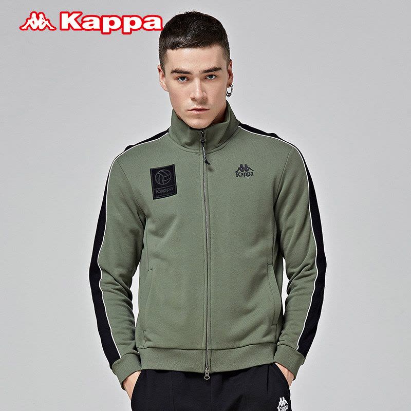 KAPPA卡帕男款运动外套休闲夹克长袖立领开衫|K0852WK36-320/990图片