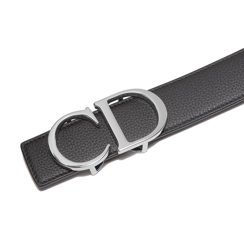 迪奥dior男士皮革不可裁剪cd扣双面皮带腰带4353pltam