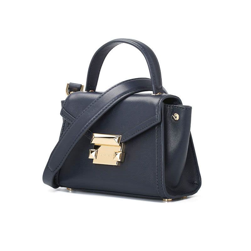 MICHAEL KORS 迈克科尔斯 Whitney 口盖包 单肩包 斜挎包迷你 锁扣光面皮30T8GXIM1L金扣图片