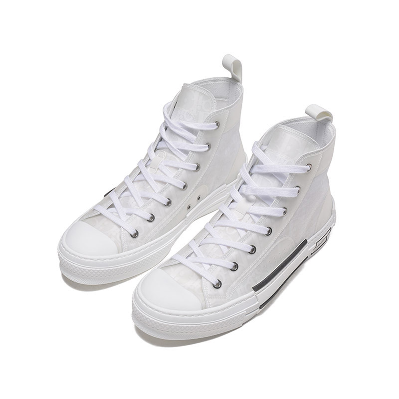 迪奥dior男士dioranddanielarshamb23高帮系带休闲运动鞋板鞋帆布鞋3