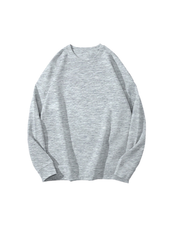 纯色加绒卫衣女秋冬韩版宽松休闲上衣T恤女学生情侣装外套打底衫