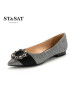 St&Sat/星期六商场同款扣饰尖头低跟单鞋女鞋SS81111145