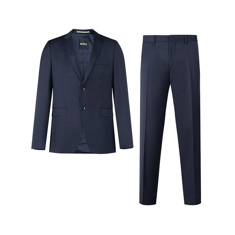 雨果博斯 HUGO BOSS 春夏款 男士新剪羊毛修身版西装西服套装50479562