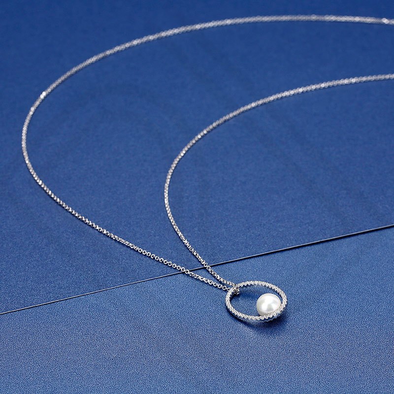 明星同款apmmonaco珍珠项链女2020新款潮锁骨链毛衣链吊坠送女友礼物