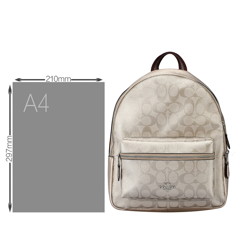 coach蔻驰双肩包女士pvc女双肩包f39510svpl