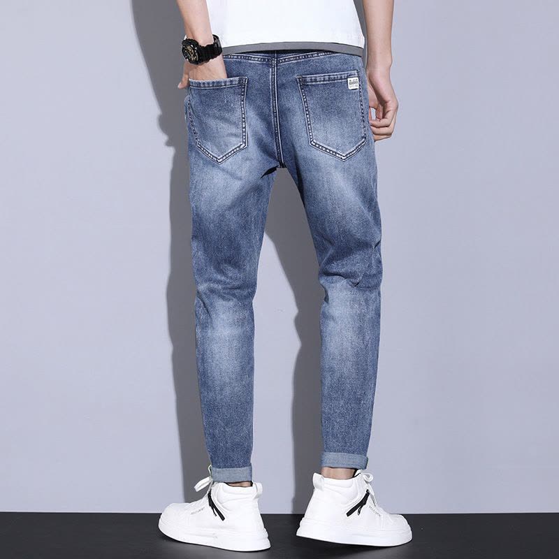 Ceba牛仔裤男 宽松男士九分牛仔裤子2022百搭 牛仔裤广东新塘镇男图片