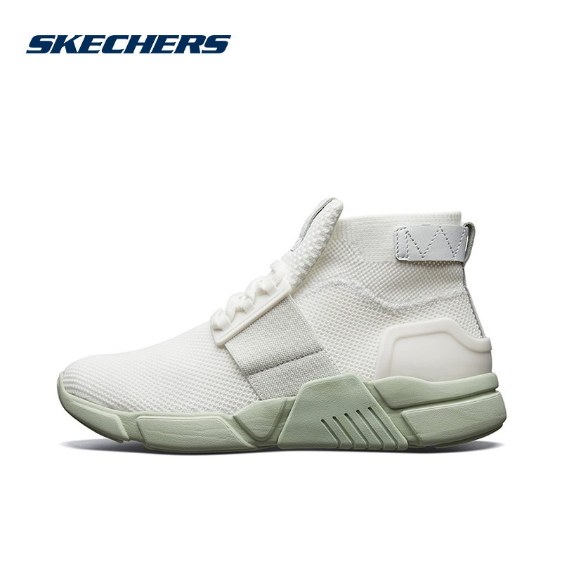 Skechers斯凯奇休闲鞋女鞋2019春季新款高帮运动鞋板鞋68859/BKPK/WMNT/PNK