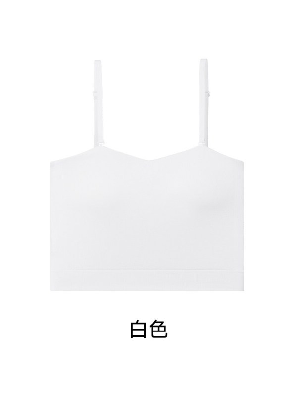 吊带背心女春夏季带胸垫免穿文胸无肩带美背内衣内搭外穿打底上衣