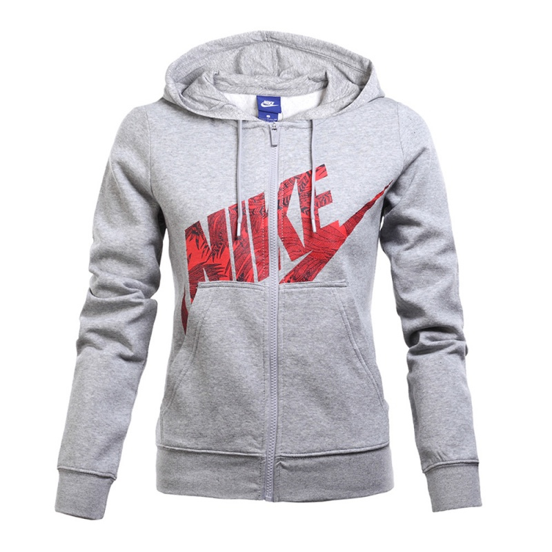 nike耐克女装运动连帽外套抓绒保暖夹克872040063