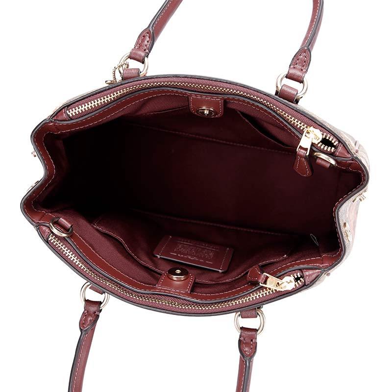 COACH 蔻驰 奢侈品 女士卡其印花人造革单肩斜挎包杀手包 F76682 IMP4X