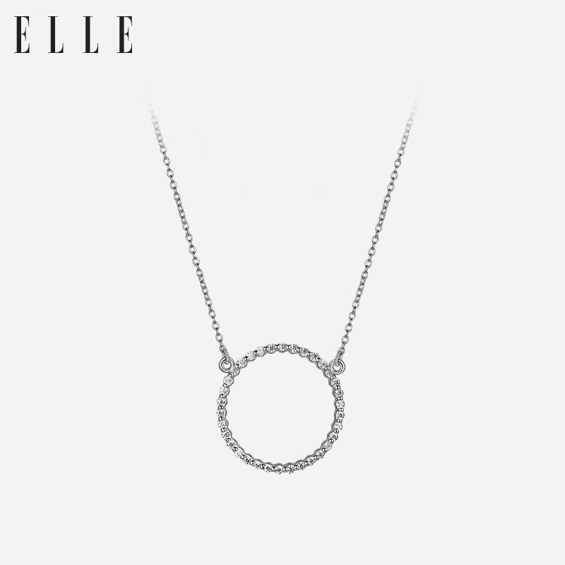 ELLE925银项链女简约时尚爱情圆满系列饰品 七夕情人节礼物