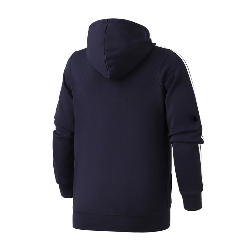 adidas男服运动夹克外套连帽针织运动休闲运动服DU0471 L DU0471蓝色