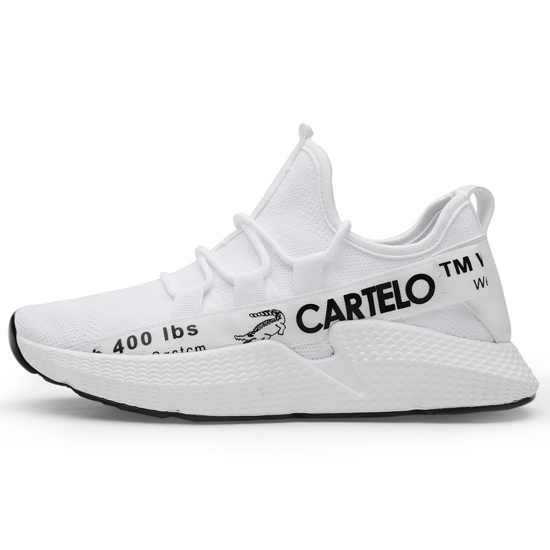 卡帝乐鳄鱼(CARTELO)时尚潮流低帮系带防滑缓震男士透气休闲运动鞋