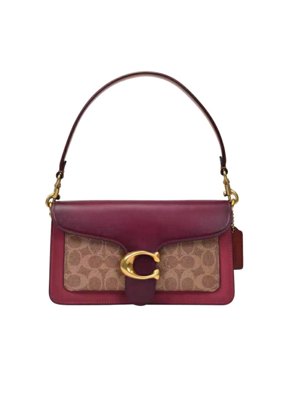 COACH TABBY 通勤肩背包 C扣 织物拼皮 91215