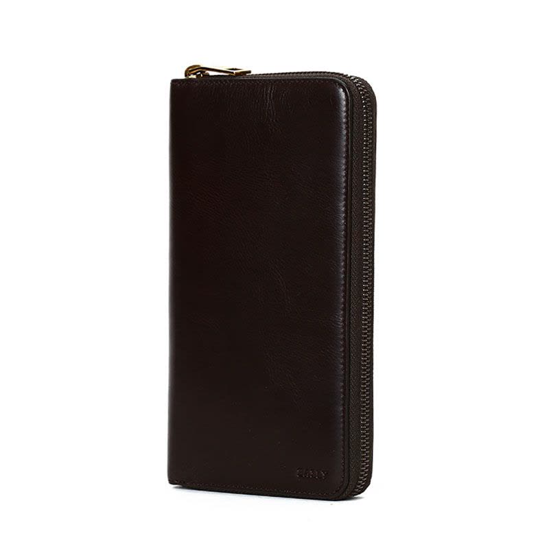 巴利 BALLY 手拿包 压纹字母标光面皮6208234 男士手拿包图片