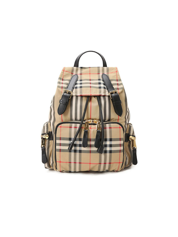 BURBERRY 博柏利 Rucksack 双肩包中号 经典格纹经典条纹织物8032709