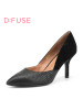 D：Fuse/迪芙斯秋季尖头细高跟浅口女鞋单鞋DF63111106
