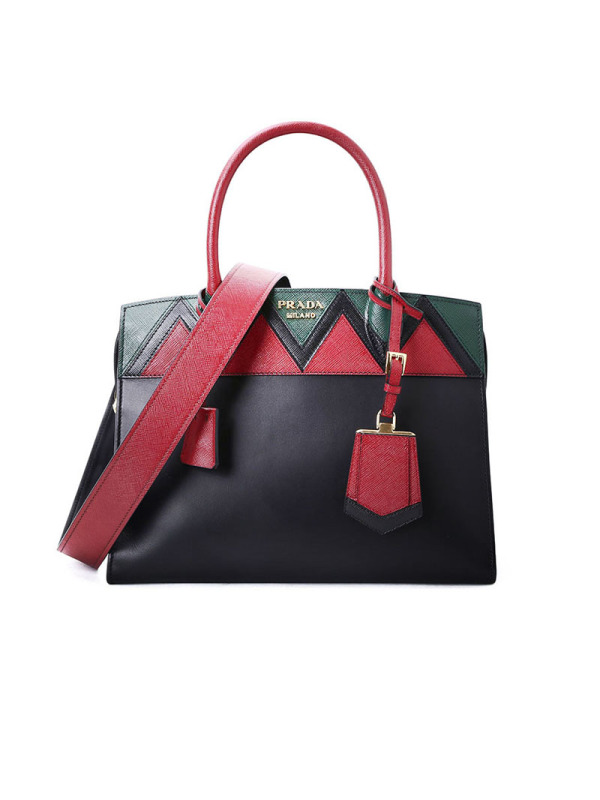 Prada ESPLANADE 托特手拎包 中号 1BA046 拼色