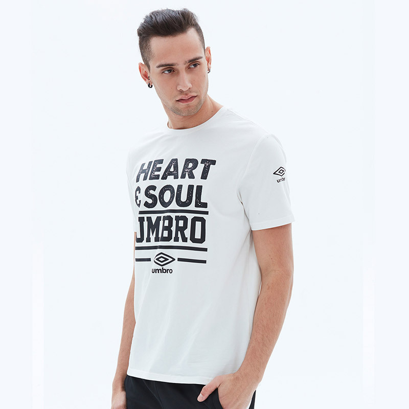 自营茵宝umbro男装短袖t恤运动服运动休闲uo182ap2515001