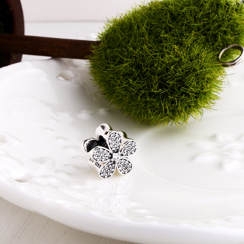 PANDORA潘多拉 炫目雏菊 925银 串饰-791480CZ