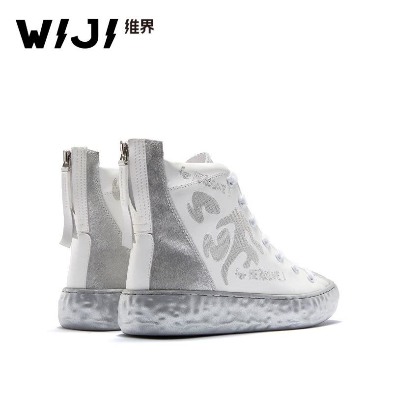 WIJI2019春季新款时尚休闲时装靴个性青春潮流气质魅力女鞋舒适女图片