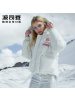 波司登羽绒服女漫威美国队长时尚休闲连帽短