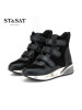 St&Sat/星期六冬季牛反绒圆头松糕底舒适短靴女鞋SS64117263
