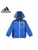 Adidas阿迪达斯童装新款男女小童针织运动连帽卫衣夹克外套AY4655