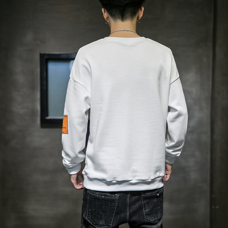年秋冬新款男装长袖圆领卫衣男韩版潮流休闲长袖卫衣男士