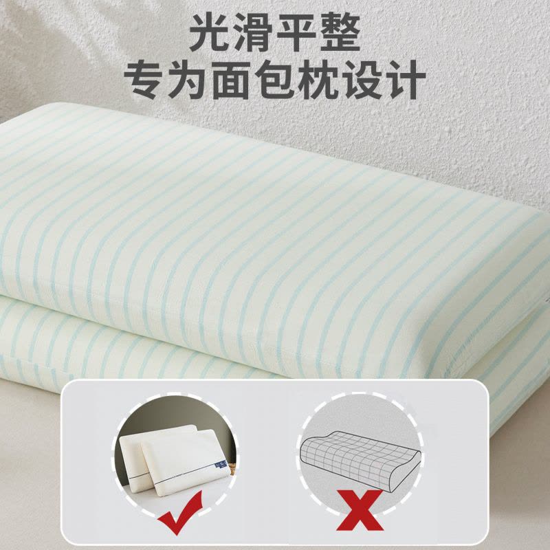 纯棉水洗棉深睡星球二代PRO记忆棉枕专用枕头套42x70家用成人枕套图片