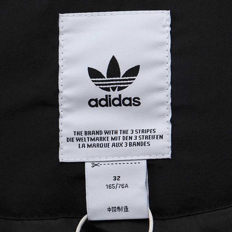 adidas阿迪达斯三叶草女服棉服撞色拼接运动休闲服FQ2414