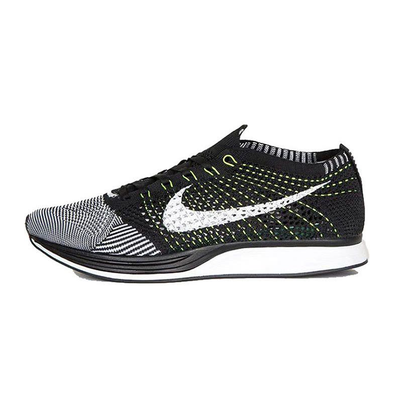NikeFlyknitRacer黑白阴阳鸳鸯飞线男女休闲跑鞋526628-01图片