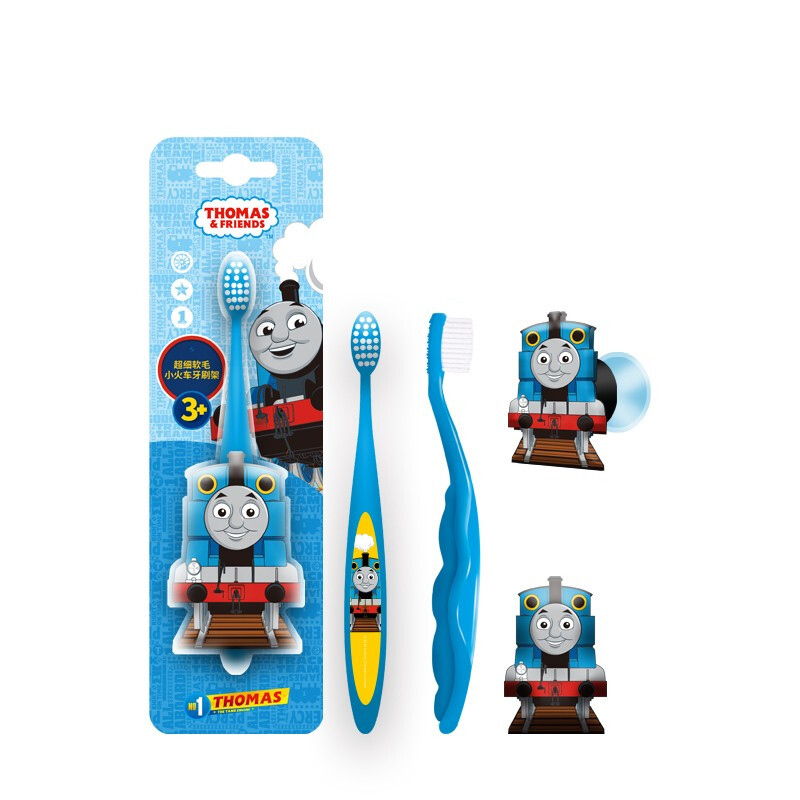 托马斯和朋友（THOMAS&FRIENDS）1-6岁婴儿超细软毛牙刷 蓝色