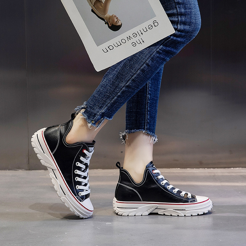 百年纪念centenary牛皮时尚运动板鞋学院风平底低帮运动鞋休闲女鞋