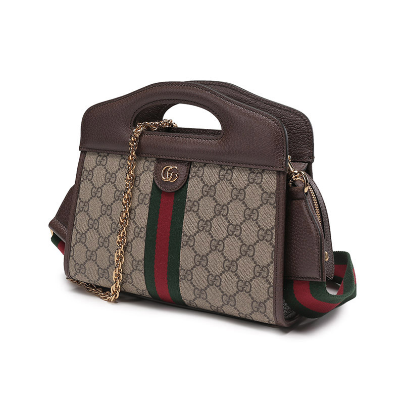 古驰 GUCCI 女士Ophidia系小号老花手提单肩斜挎包托特包 693724 96IWO