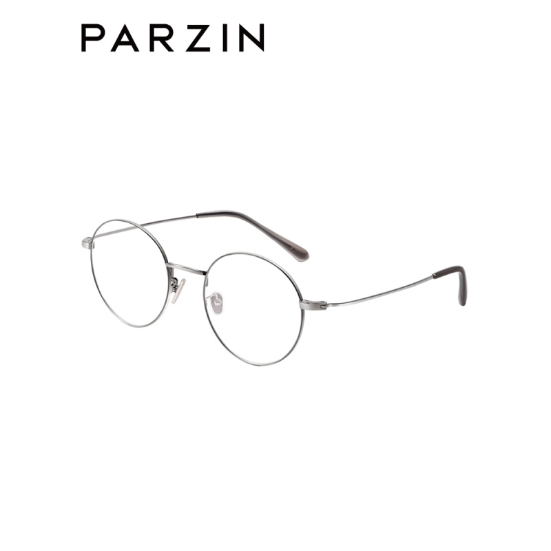 帕森（PARZIN)金属圆框眼镜架 男女复古文艺眼镜框 潮流框架 15707