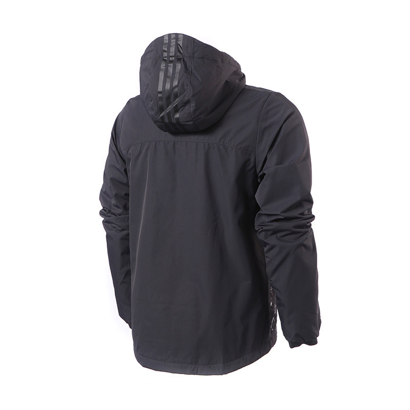 adidas阿迪达斯NEO男子外套夹克加绒休闲运动服CD3526 L 黑色