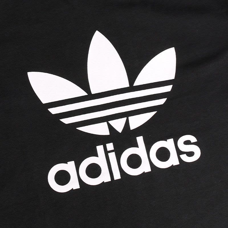 adidas阿迪达斯三叶草男子短袖上衣黑-CW0709图片