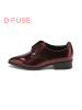 D：Fuse/迪芙斯秋新款牛皮铆钉水钻尖头中跟单鞋女鞋DF53114028