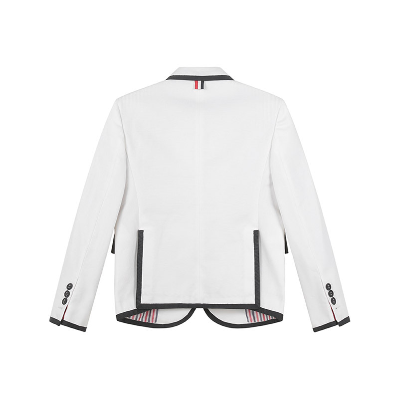 汤姆·布朗 THOM BROWNE 女士棉质FIT 3高袖笼版型西服外套上衣九分袖学院风FBC010B 07554