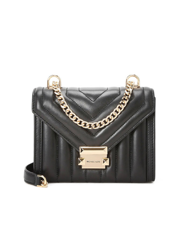 MICHAEL KORS MK Whitney锁扣口盖包 单肩斜挎包 30F8GXIL1T 金扣