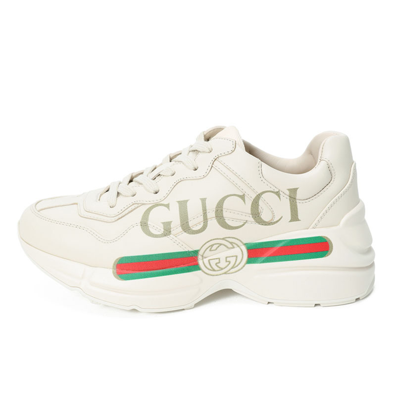 预售古驰guccirhyton老爹鞋皮带标识粒面皮528892女士低帮鞋运动鞋